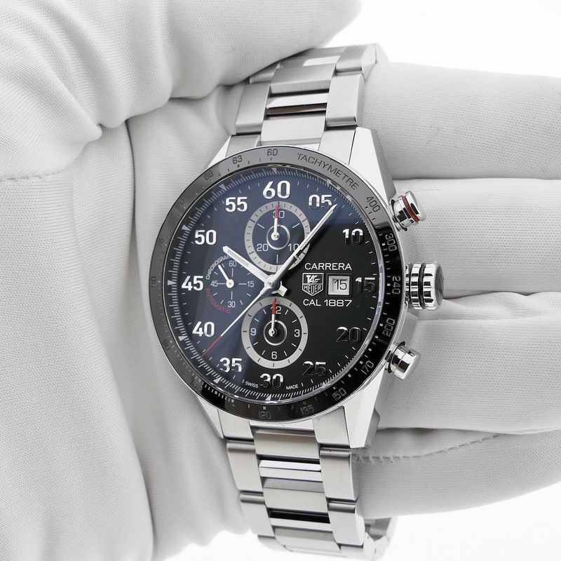 Image 14 of TAG Heuer Carrera Calibre 1887 CAR2A10-5; Chronograph men's watch