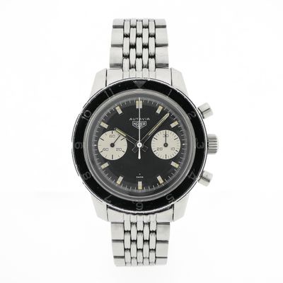 Image 1 of Heuer Autavia Chronograph 'Beads of Rice' 7763; Vintage men's watch