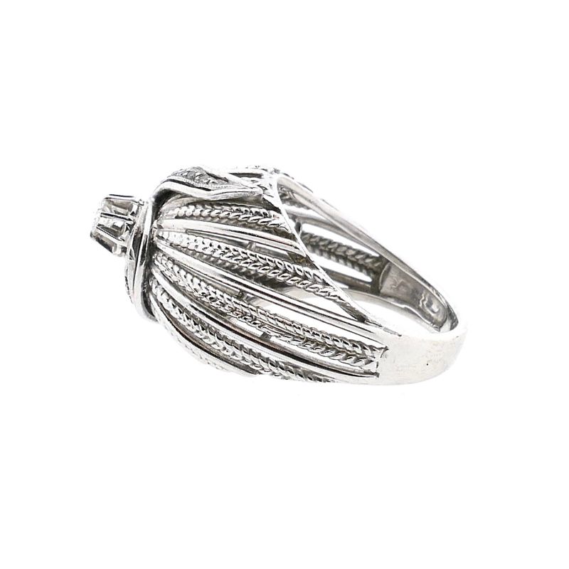 Afbeelding 7 van Witgouden statementring met diamanten; 0,17 ct.
