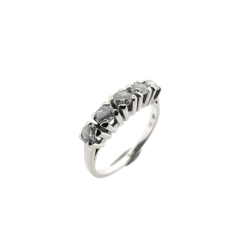 Image 1 of White gold ring with diamond | 0.75 ct.
