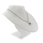 Image 6 of White gold pendant with pink spinel and diamond; 0.70 ct.