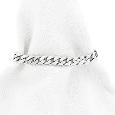 Image 1 of Silver Gourmet Link Bracelet