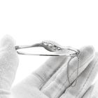 Afbeelding 13 van Witgouden slavenarmband met diamanten; 0,17 ct. 