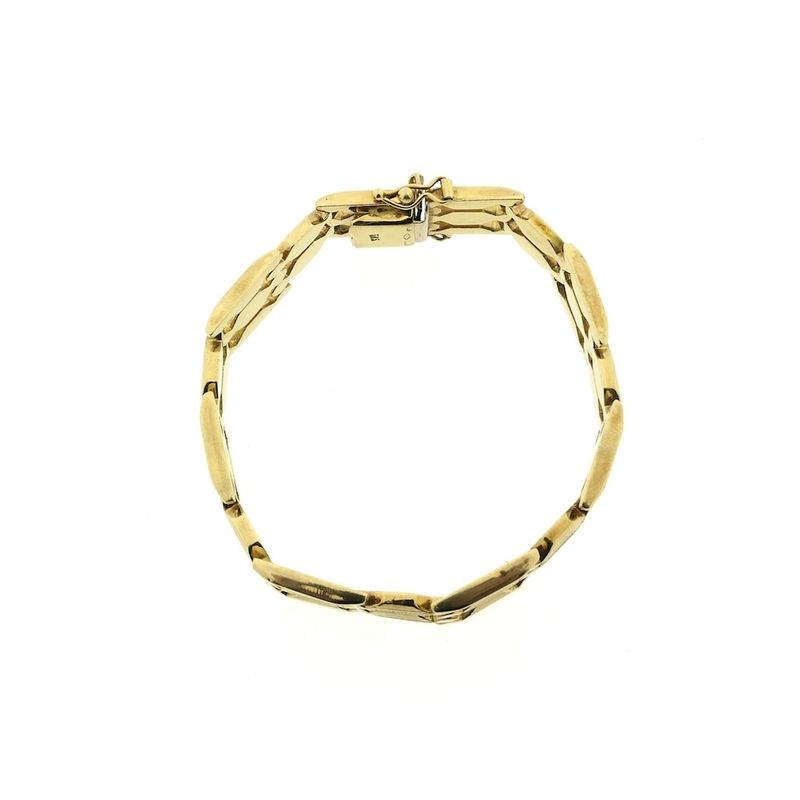 Image 3 of Golden Bismarck link bracelet.