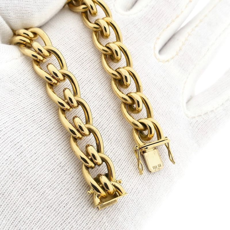 Image 9 of 18 Kt. Vintage Gold Fantasy Link Bracelet | 20.5 cm