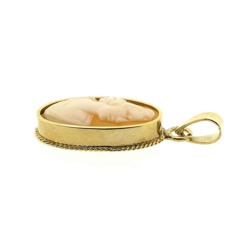 Image 5 of Gold pendant with cameo | Vintage/antique