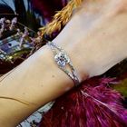 Image 2 of Exclusive white gold bracelet with sapphire | 18.5 cm