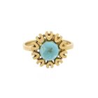 Image 5 of Vintage gold ring with turquoise