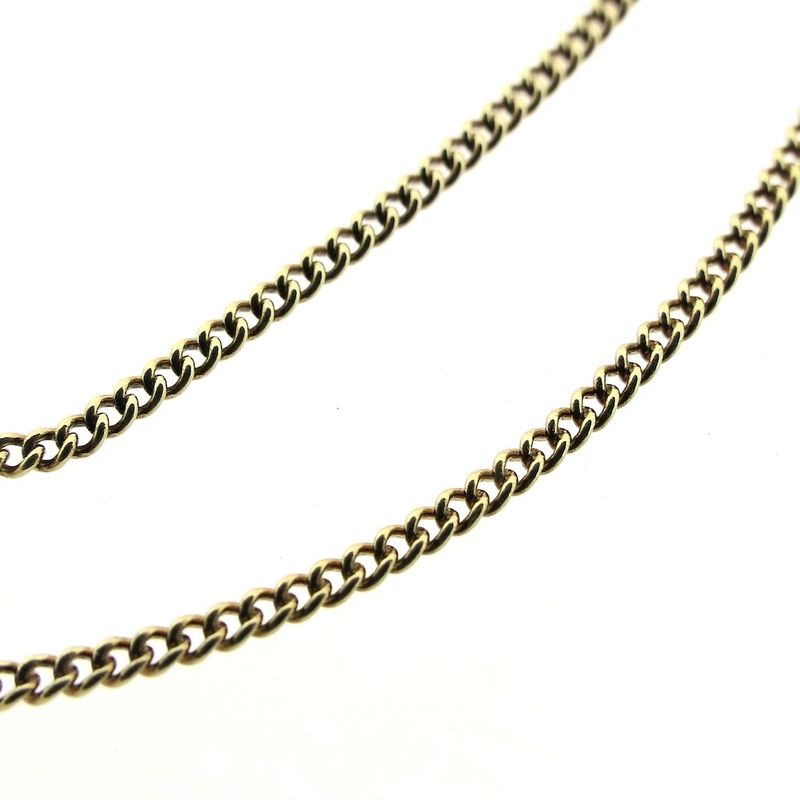 Image 5 of Gold gourmet link chain | 44.5 cm