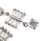 Image 2 of Silver earrings with zirconia charm