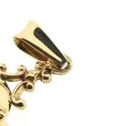 Image 7 of Vintage gold pendant with malachite