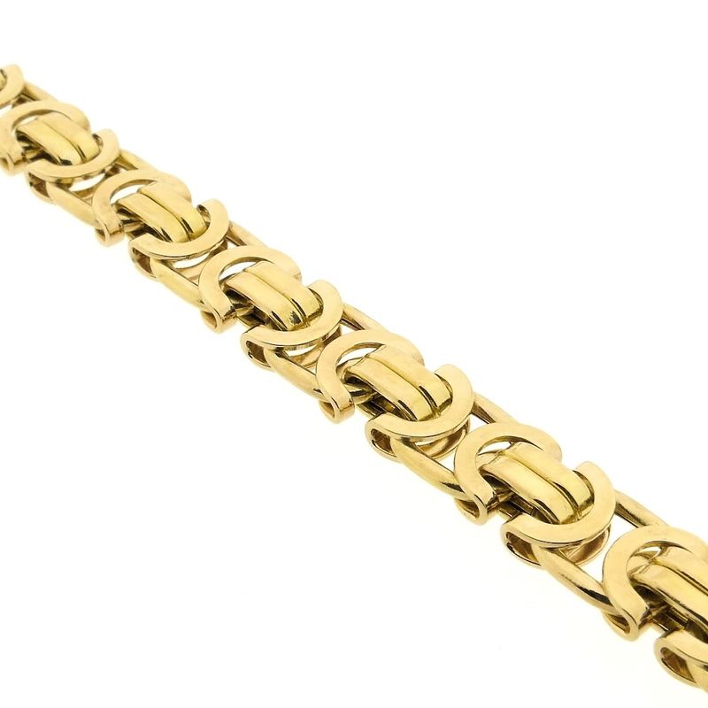 Image 6 of Exclusive long gold flat king chain | 71 cm