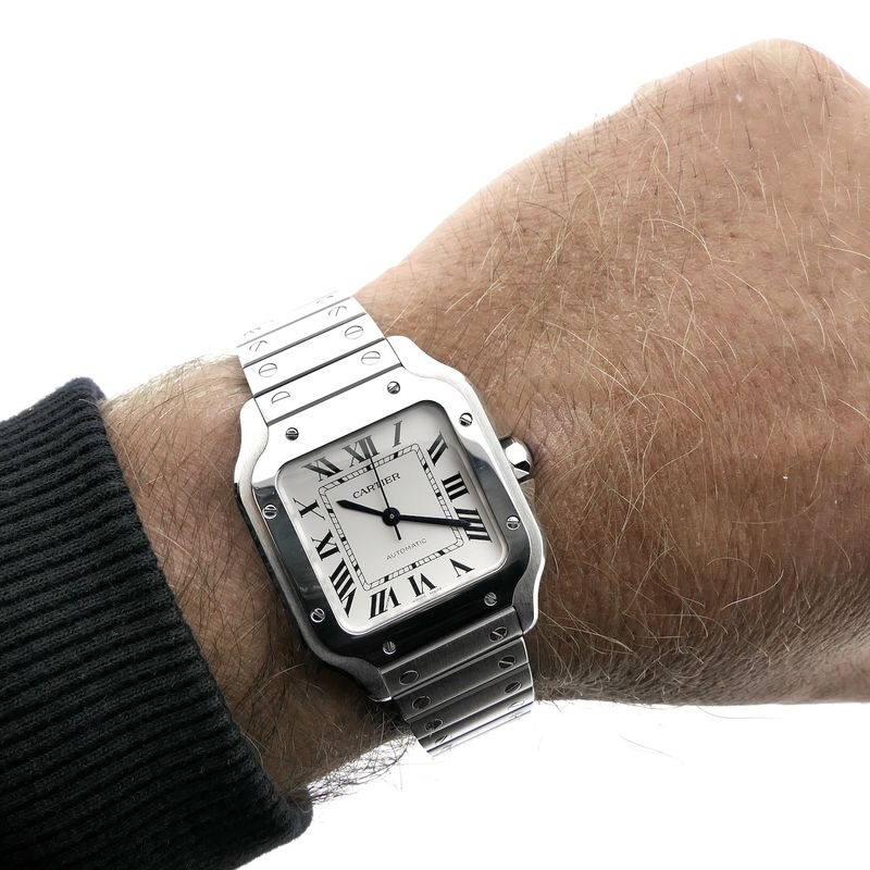 Image 17 of Cartier Santos 'Medium' 4075 WSSA0029; Automatic unisex watch
