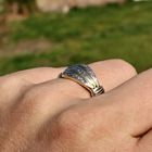 Image 7 of Gold ring with diamonds; 0.105 ct.