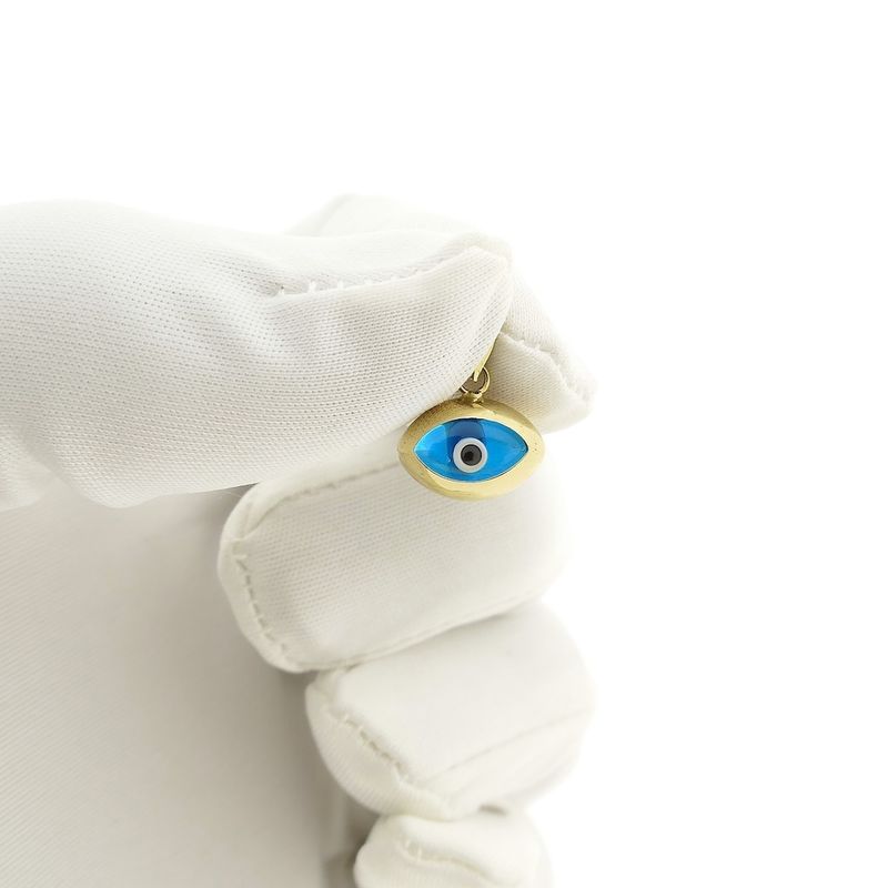 Image 12 of Gold pendant with Nazar (Lucky Eye)