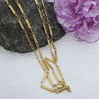 Image 9 of Gold link chain with bars