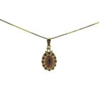 Image 3 of Vintage gold entourage pendant with garnet