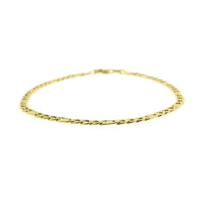 9 carat Figaro link bracelet | 19.5 cm Image 1 of 9 carat Figaro link bracelet | 19.5 cm