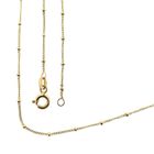 Image 1 of Gold gourmet link chain with beads | 42.5 cm