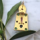 Image 7 of 18-karat gold oriental pendant | diamond, ruby, sapphire, and emerald