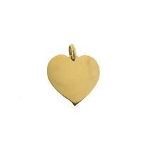 Gold pendant of a heart