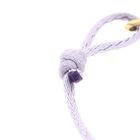 Image 5 of Forever Knots® Handcrafted Lilac Satin Bracelet with Gold Link