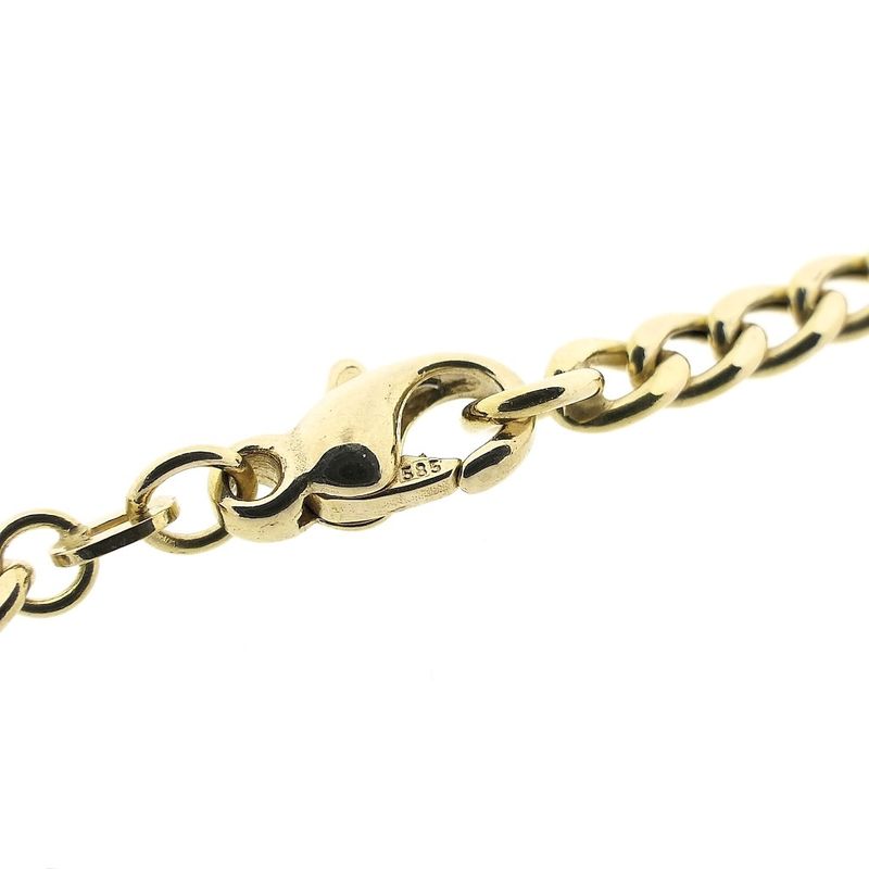 Image 4 of Long gold gourmet link necklace | 80.5 cm