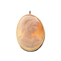 Antique gold brooch/pendant with cameo