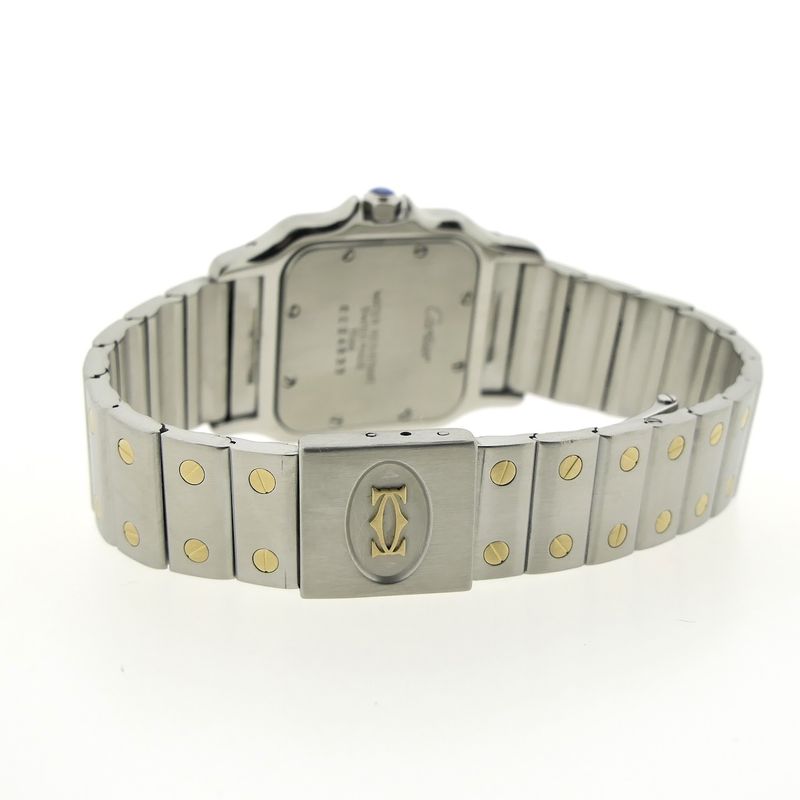 Image 13 of Cartier Santos Galbee 1566; Gold/steel unisex watch