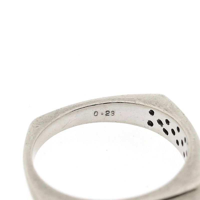 Image 7 of White Gold Ring with Diamond; 0.23 ct; 18 Karat; Size 17.75