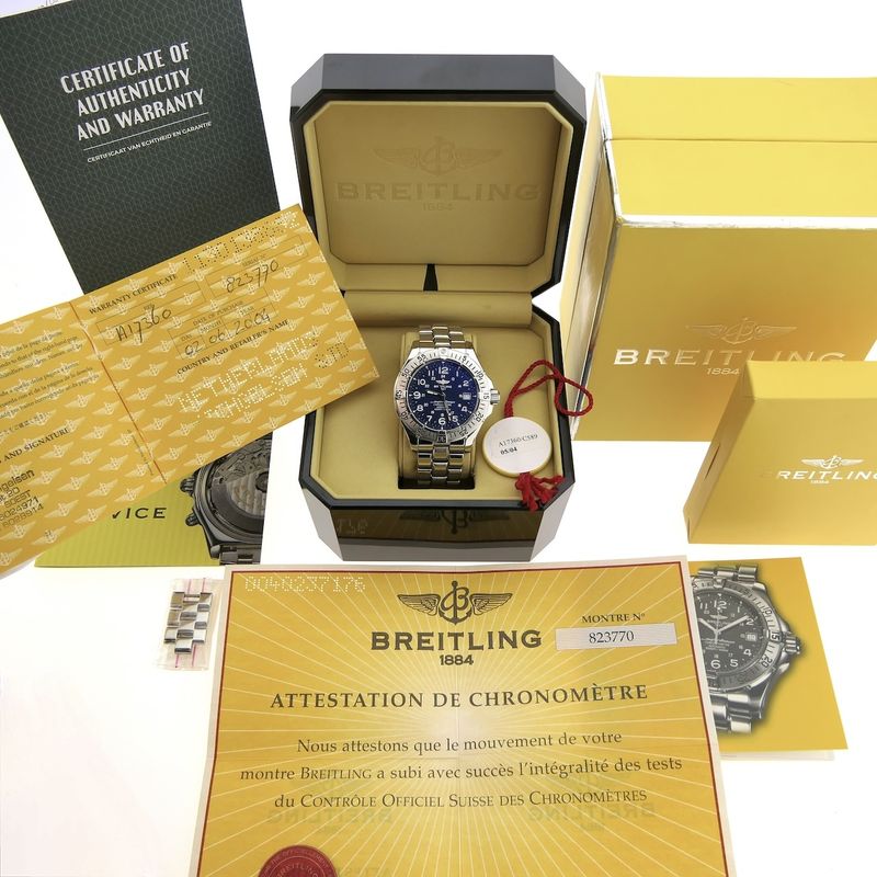 Image 18 of Breitling Superocean Automatic 42mm A17360; Men's diving watch