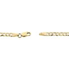 Image 4 of Gold flat gourmet link chain | 50 cm