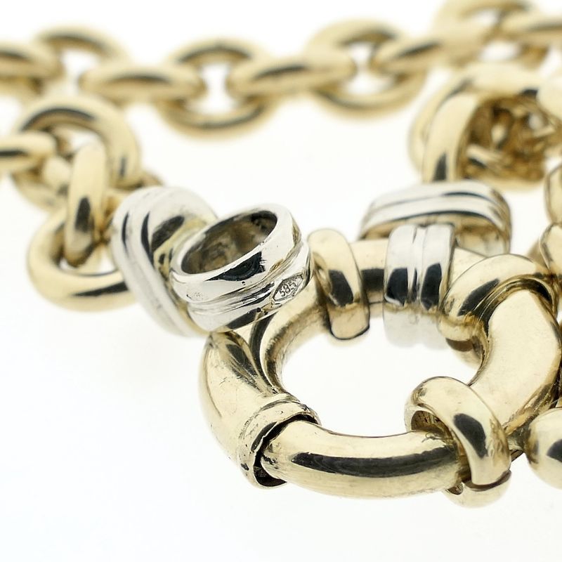 Image 5 of Gold anchor link necklace