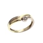 Image 1 of Two-tone gold fantasy ring set with 0.04 ct diamond.
