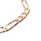 Image 2 of Gold Figaro link bracelet