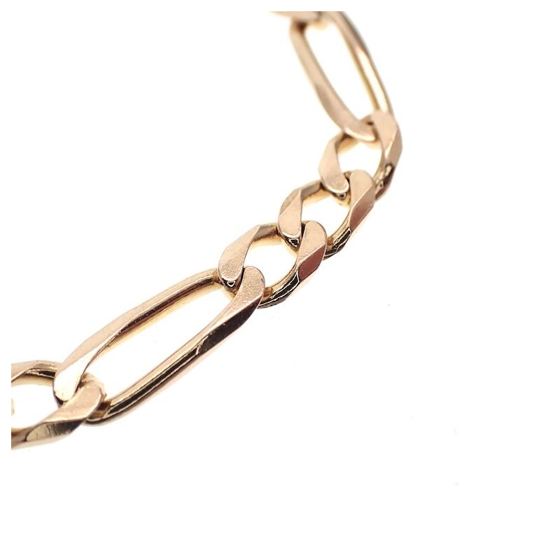 Image 2 of Gold Figaro link bracelet