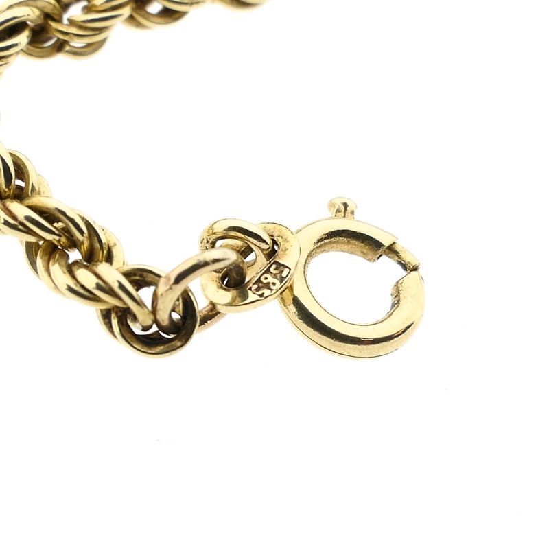 Afbeelding 5 van Gouden gedraaide schakelketting