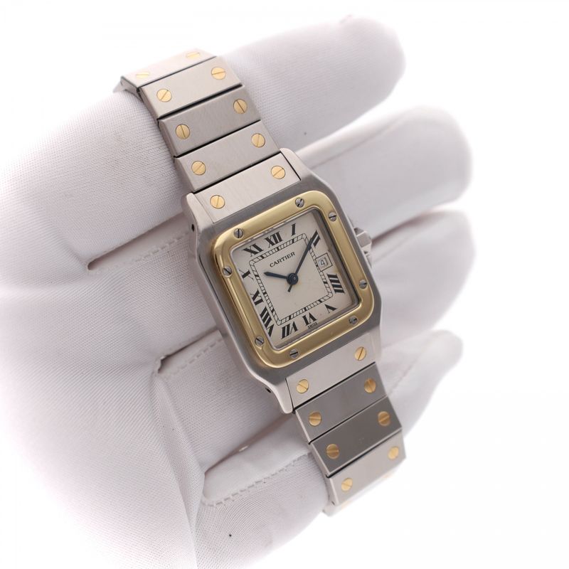 Afbeelding 11 van Cartier Santos 'Spider Dial' 2961; Vintage Automatisch Horloge