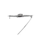 Image 6 of Silver old Dutch brooch with Delft blue