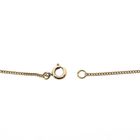 Image 3 of Gold thin gourmet link necklace | 50.5 cm
