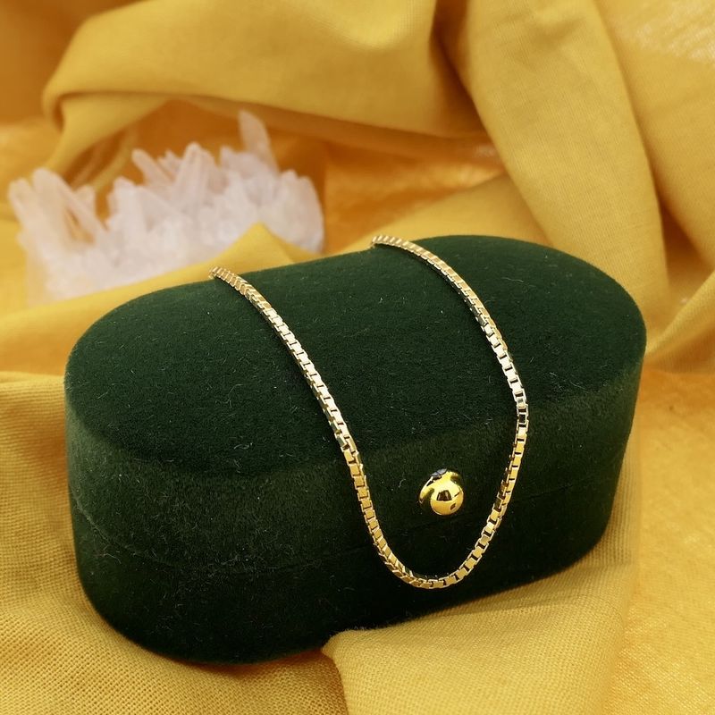 Image 2 of Golden Venetian link chain.