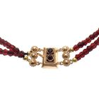 Image 2 of Antique glass bead necklace with gold clasp