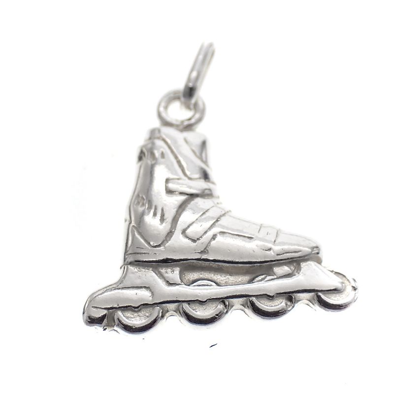 Image 1 of Silver pendant; Roller skates