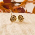 Image 2 of Golden dynamic stud earrings