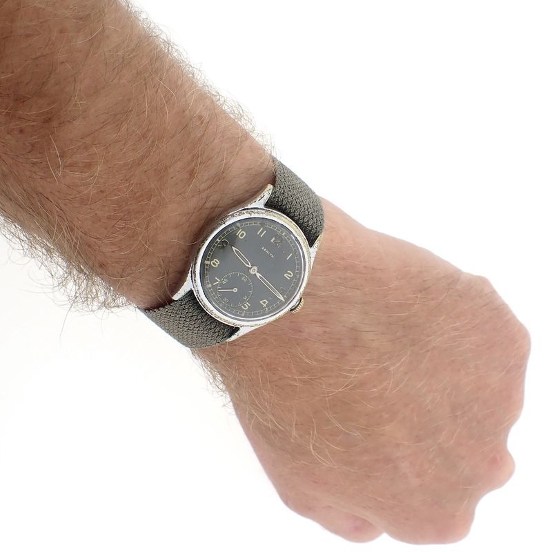 Image 9 of Zenith Military 'Dienstuhr'; German WWII watch