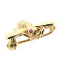 Image 7 of Gold brooch of a bee with ruby