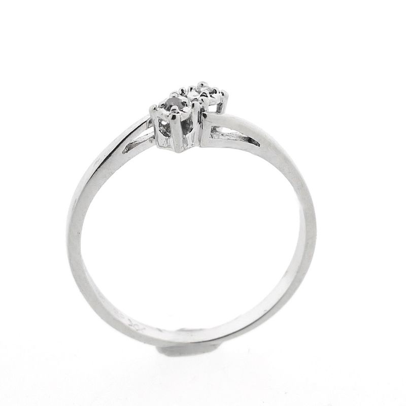 Image 3 of White gold ring with diamonds | 0.03 ct.
