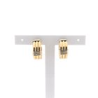 Image 5 of Two-tone gold earrings; Ø 19.7 mm