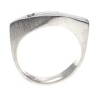 Image 3 of Silver ring with blue zirconia