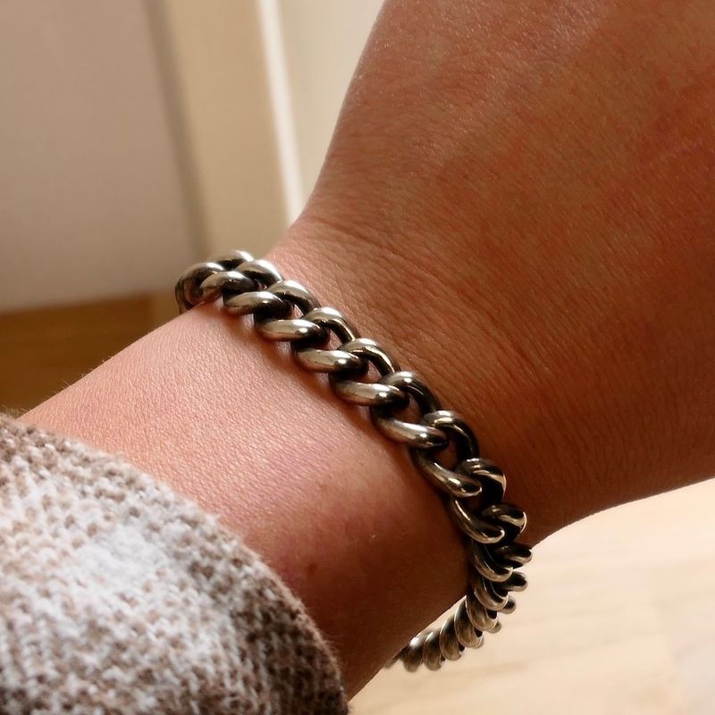 Image 7 of Silver Gourmet Chain Bracelet